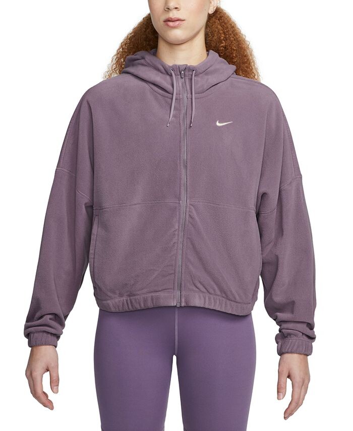 

Женская флисовая толстовка с молнией во всю длину Therma-FIT One Nike, фиолетовый