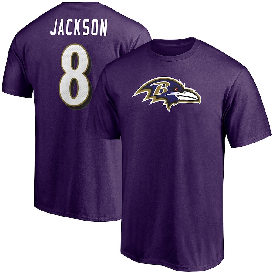 

Футболка с коротким рукавом Fanatics Branded Baltimore Ravens, фиолетовый
