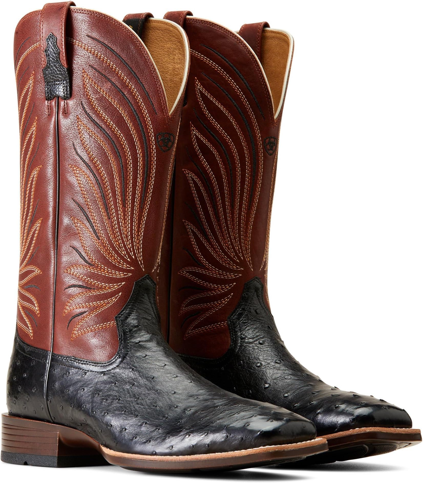 Ковбойские сапоги Brandin' Ultra Western Boot Ariat, цвет Jet Black Full Quill Ostritch pfg мушка quill gordon 14 12шт d011