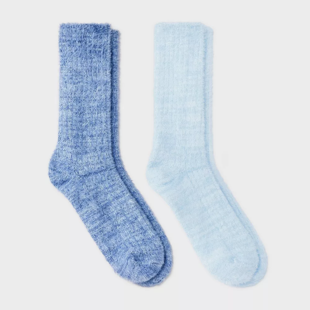 

Женские носки Feather Cozy Crew Socks, 2 пары - Auden, цвет Blue
