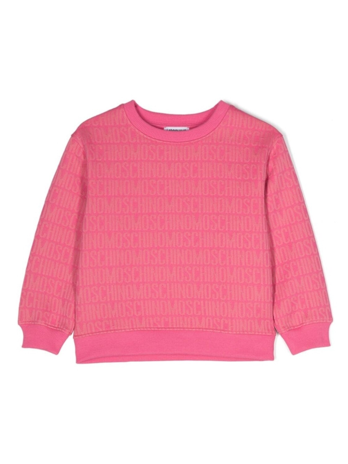 

Moschino Kids толстовка с жаккардовым логотипом, розовый