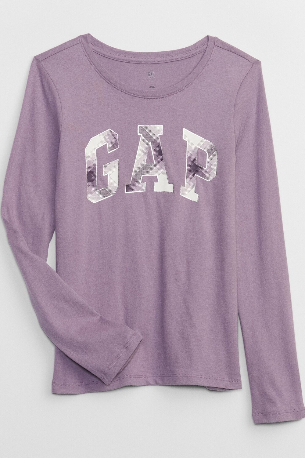 

Футболка с длинными рукавами и графическим логотипом Gap, фиолетовый
