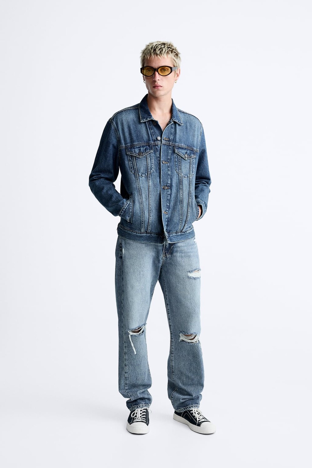 

Джинсовая куртка ZARA, синий