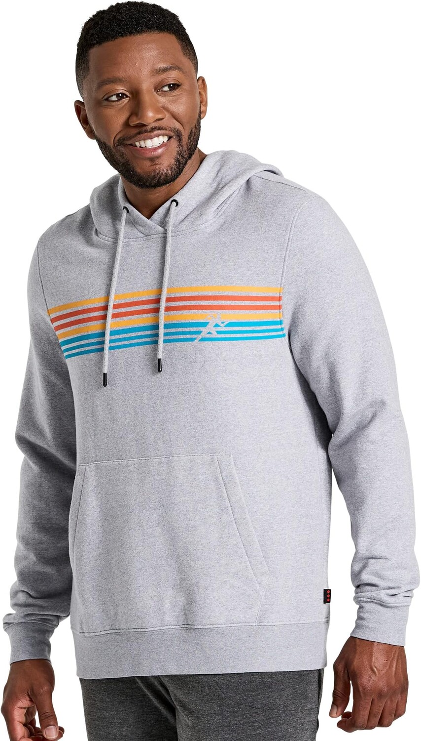 

Отдохнувшая толстовка Saucony, цвет Light Grey Heather 1