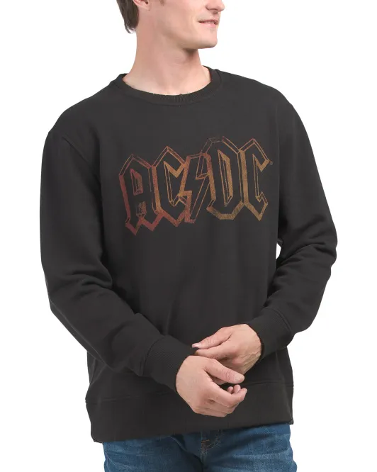 

Толстовка оверсайз с круглым вырезом Ac Dc Lucky Brand, черный