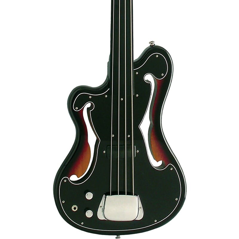 

Басс гитара Eastwood Guitars EUB-1 LEFTY - Left Handed Fretless Electric Bass - Sunburst - Ampeg Scroll Tribute