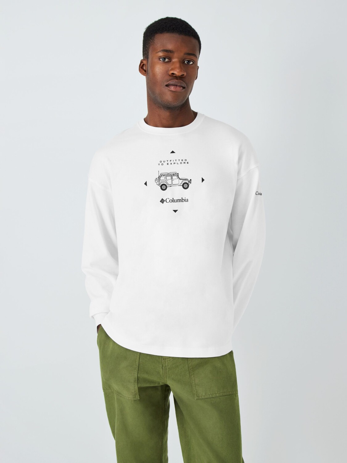 

Хлопковая футболка с длинными рукавами Duxbery Columbia, белый