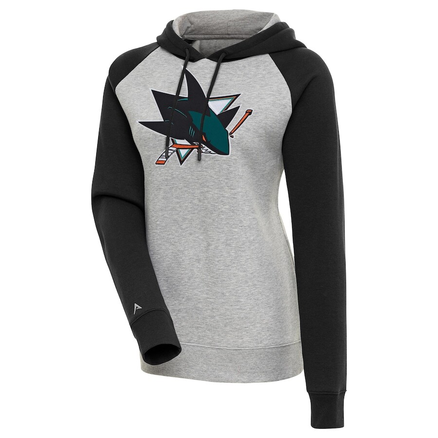 

Пуловер с капюшоном Antigua San Jose Sharks, серый