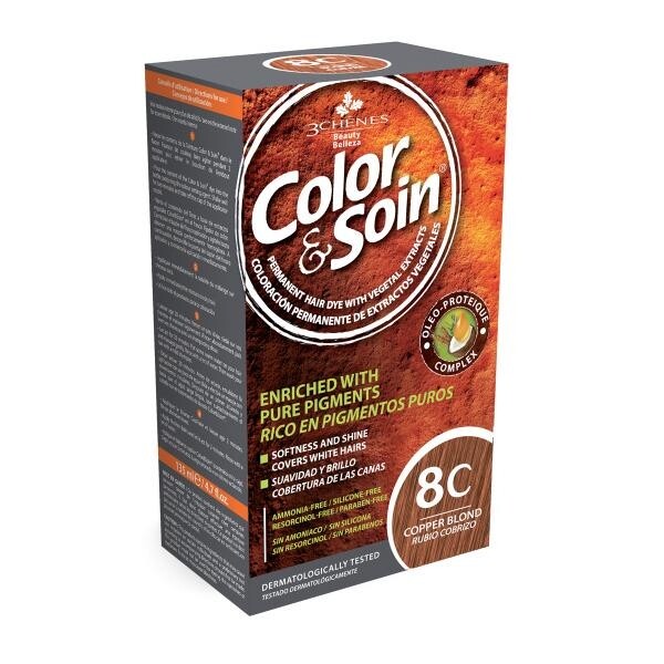 

Краска для волос Soin Organic 8C Copper Blond COLOR SOIN