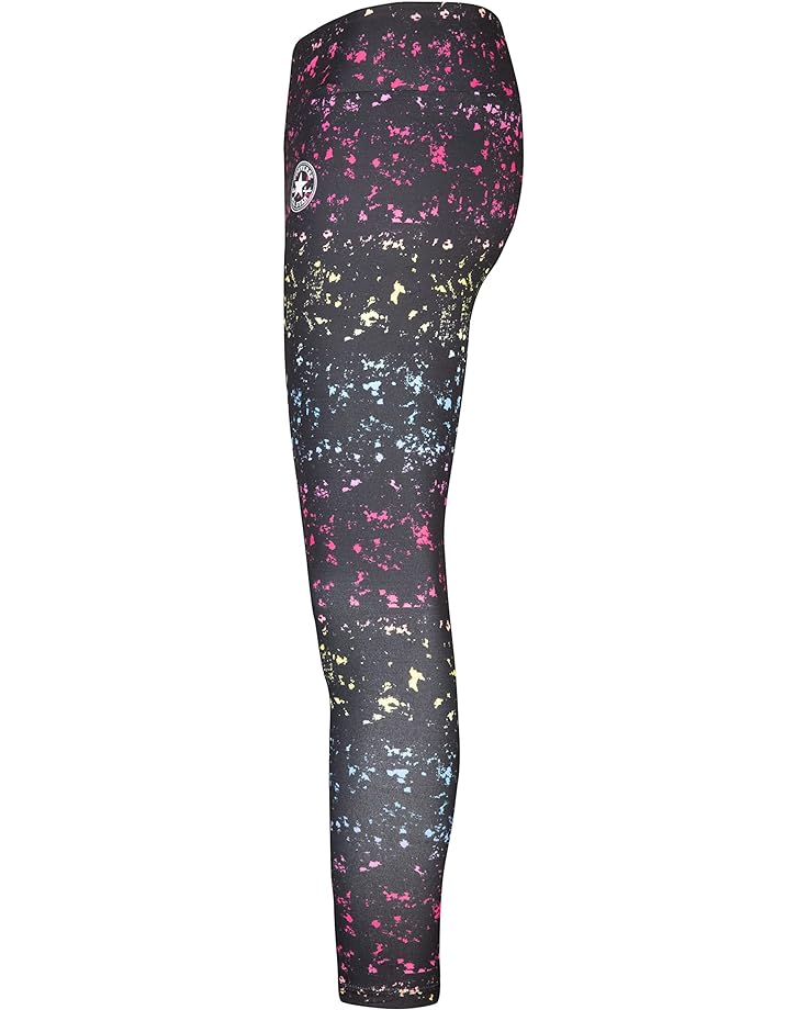 

Брюки Converse All Over Print High-Rise Leggings, черный