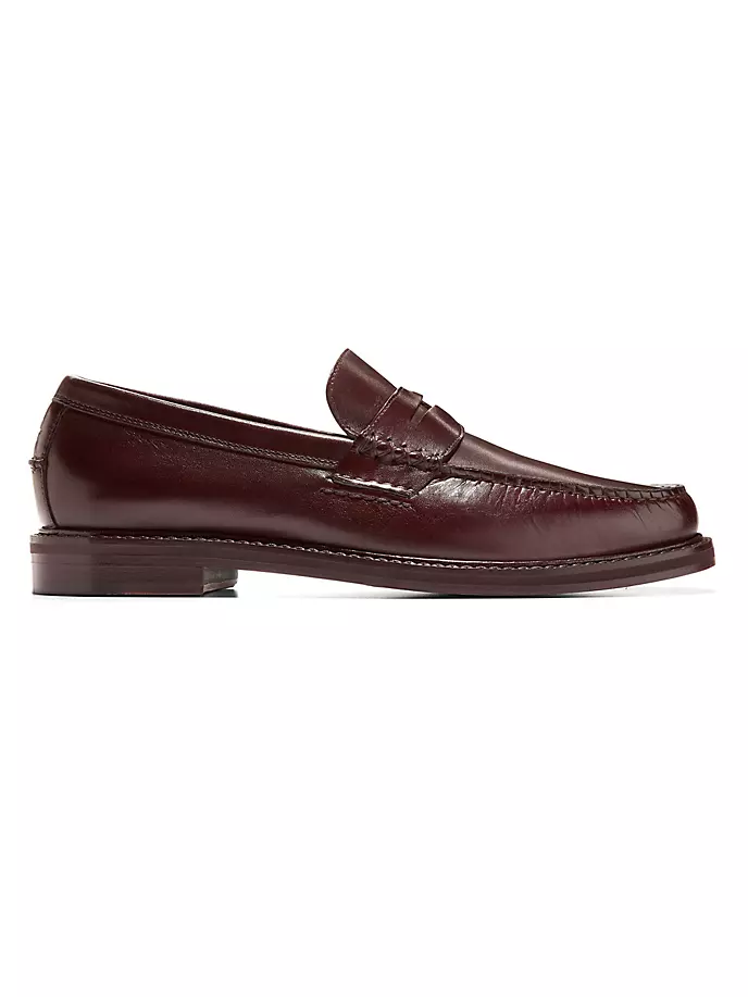 Кожаные лоферы Pinch Penny Cole Haan, цвет blood stone