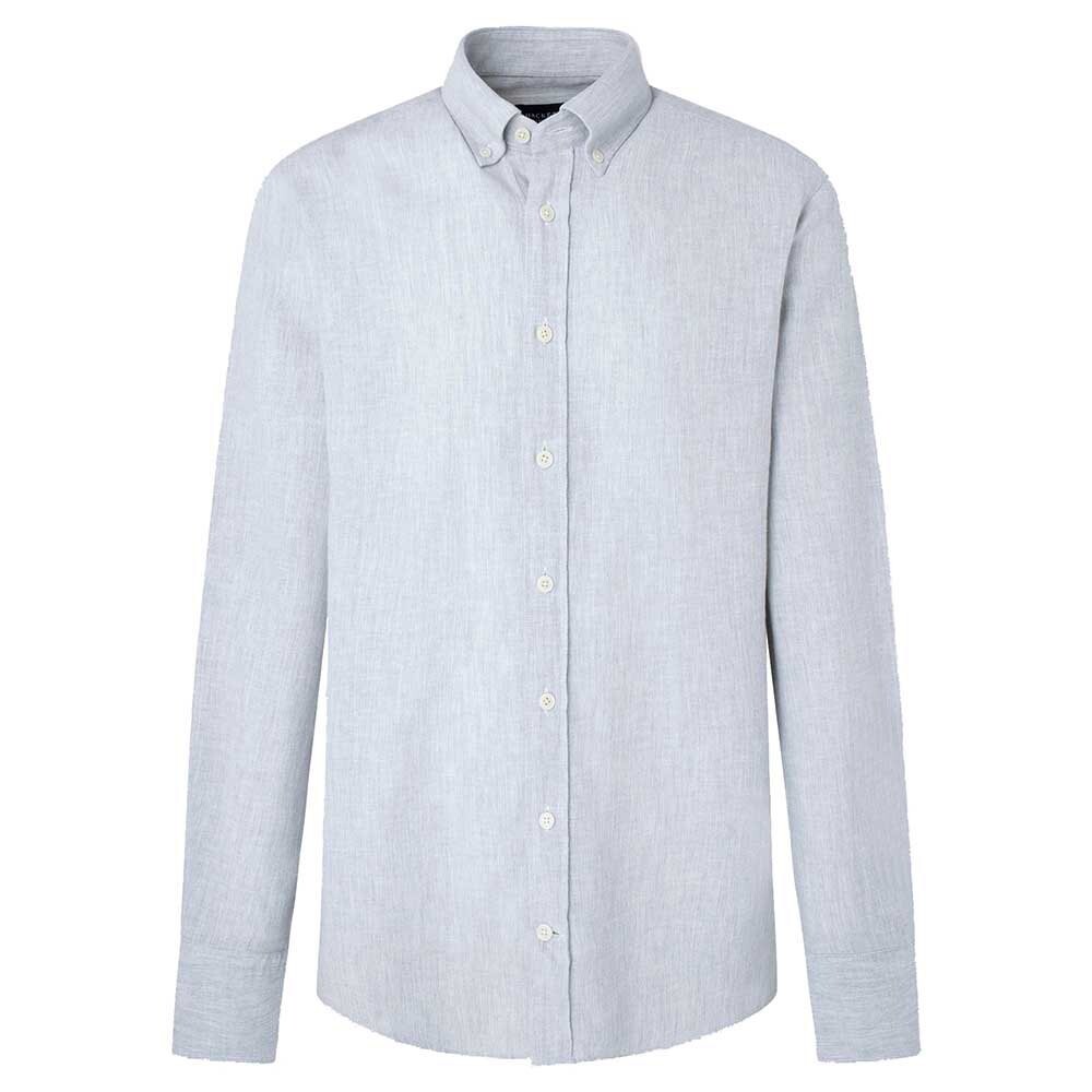 

Рубашка с длинным рукавом Hackett Melange Texture, синий