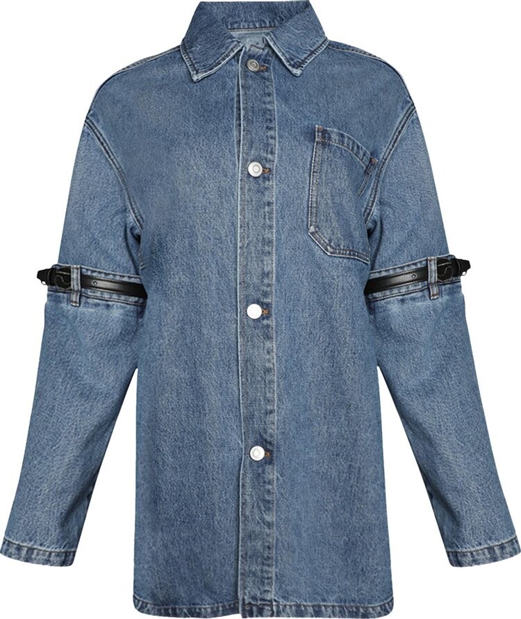 

Куртка Coperni Open Elbow 'Washed Blue', синий