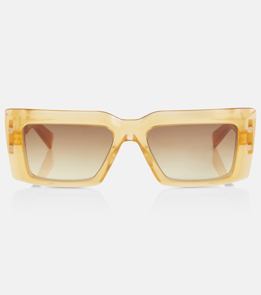 Солнцезащитные очки прямоугольной формы Balmain, золотой
