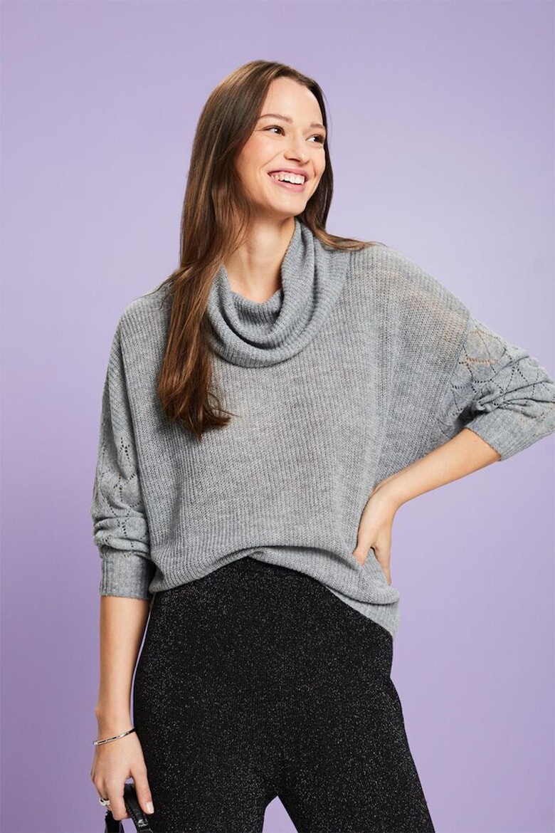 

Свитер с заниженными рукавами Esprit, серый
