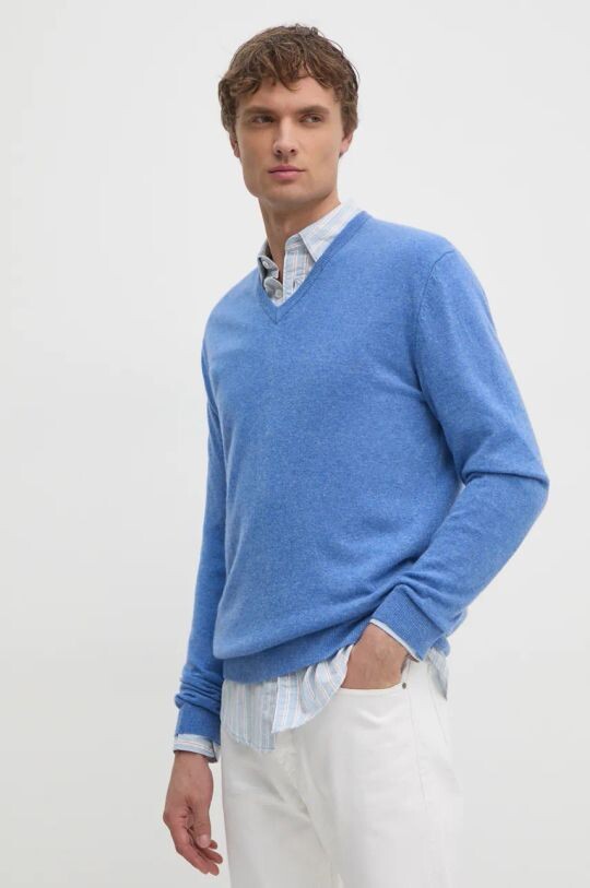

Шерстяной свитер United Colors of Benetton, синий