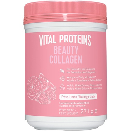 Vital Proteins Beauty Коллаген Клубника Лимон 271г vital proteins beauty boost 60 капсул