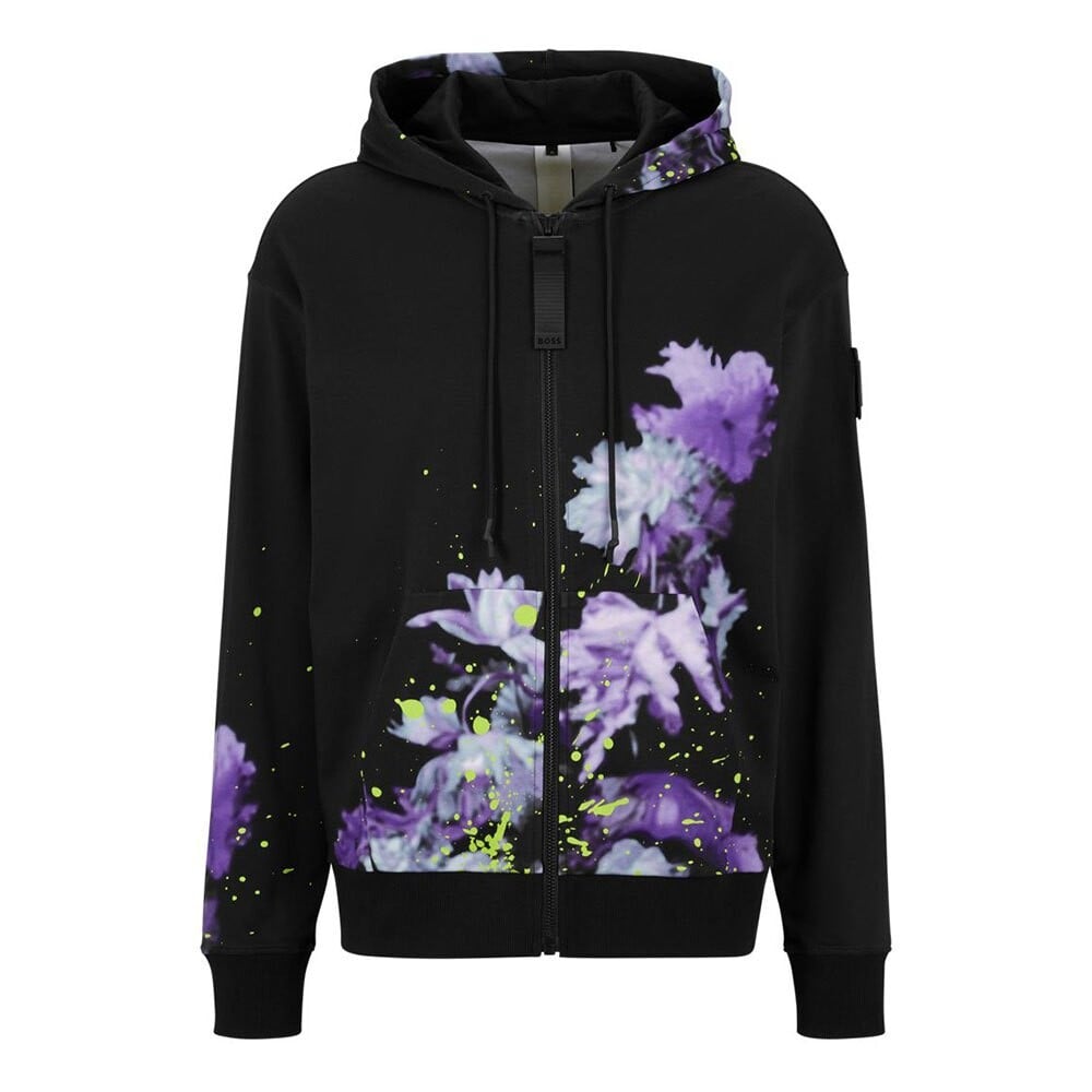 

Толстовка BOSS Sgover Lotus 10249111 Full Zip, черный