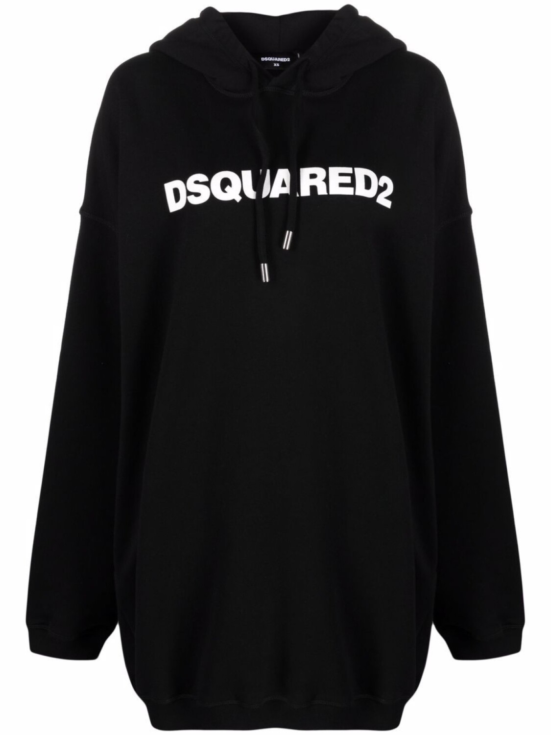 

Dsquared2 платье-толстовка с логотипом и капюшоном, черный