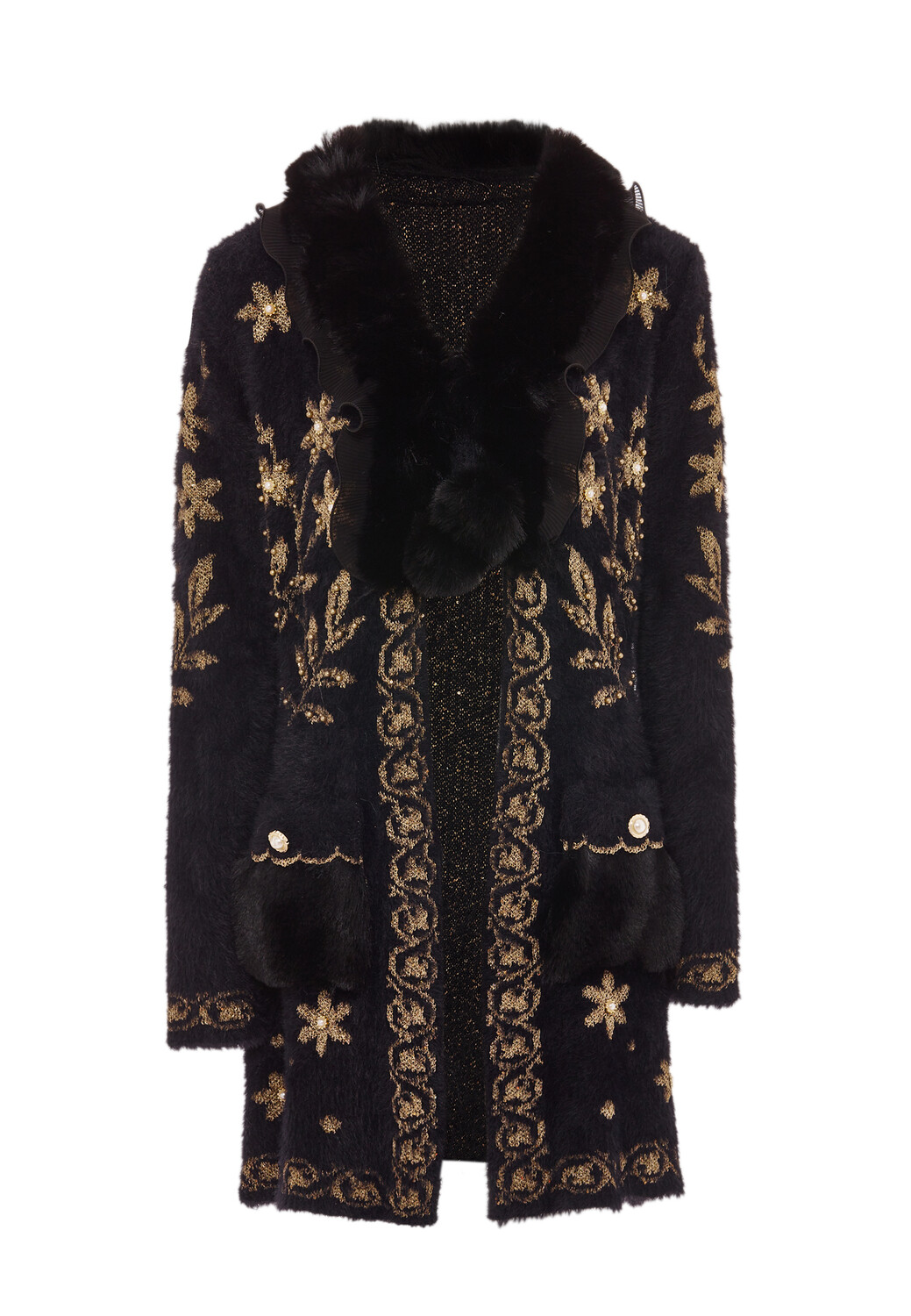 

Толстовка faina Strickjacke, черный