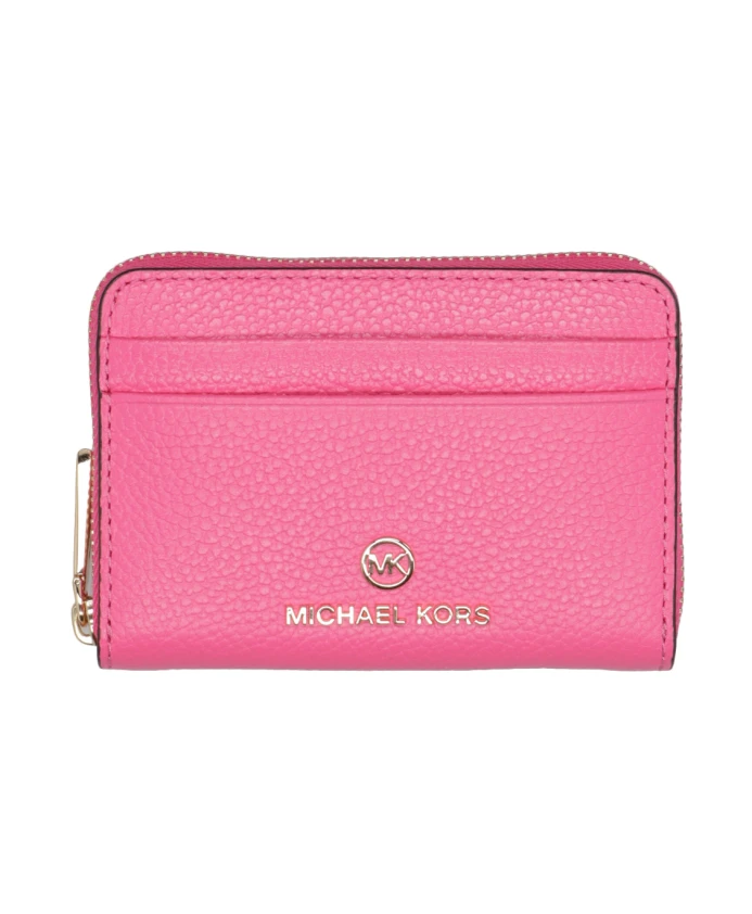 

Кошелек из зерненой кожи с отделениями для кредитных карт Michael Kors, розовый