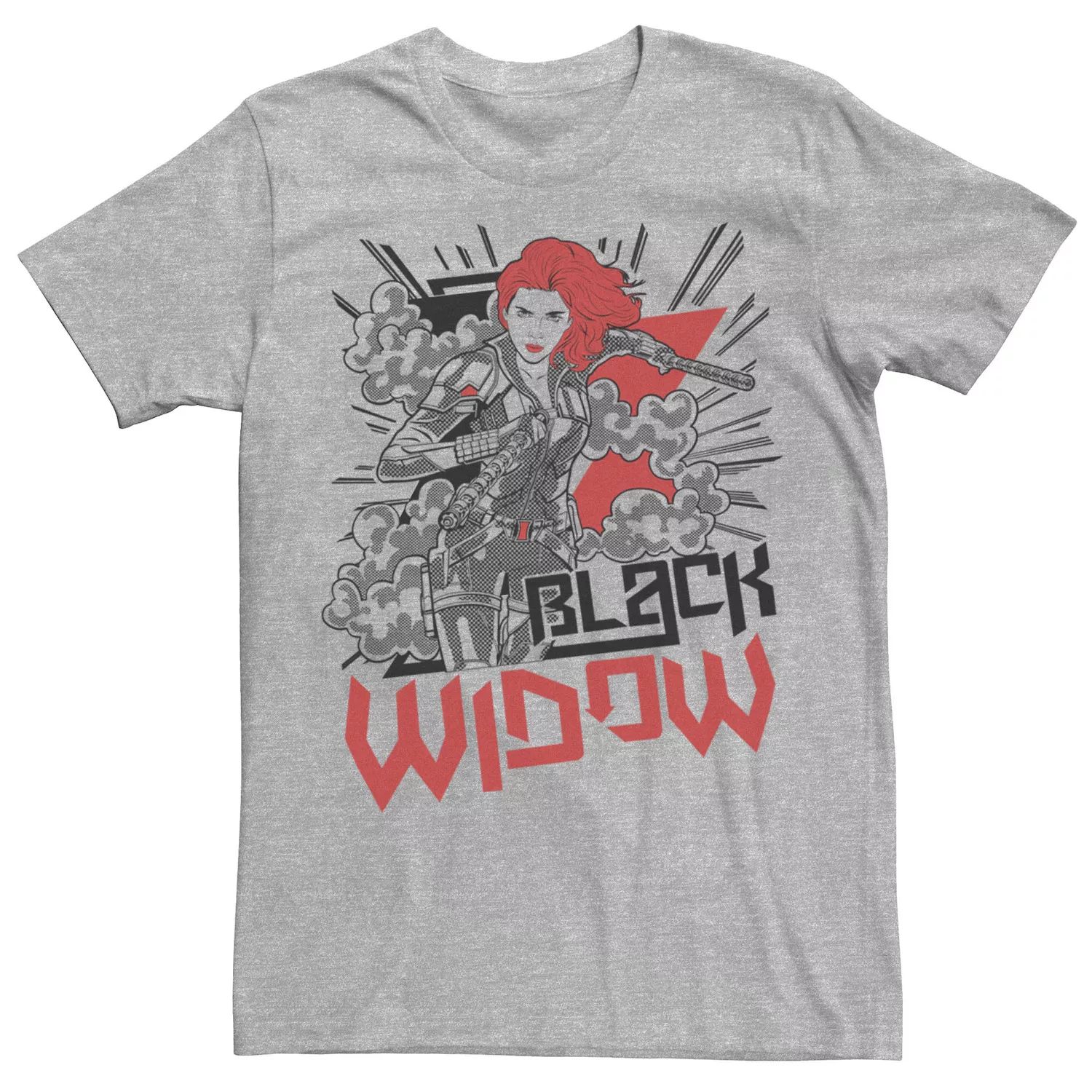 Мужская футболка с рисунком цвета черной вдовы Marvel