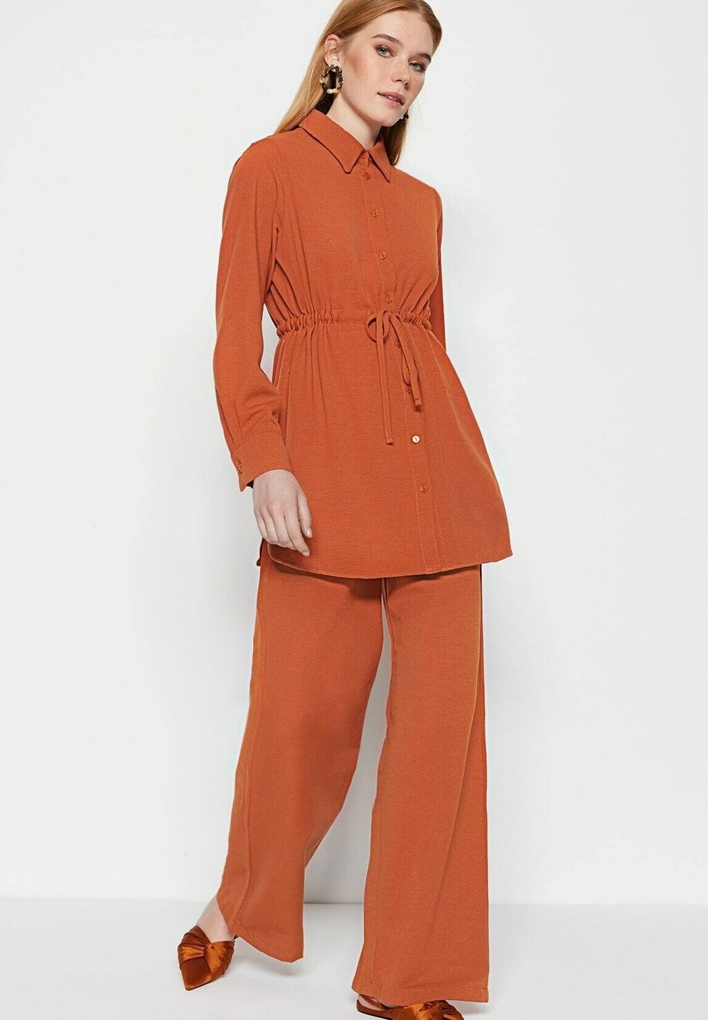 

Брюки Trendyol Modest, коричневый