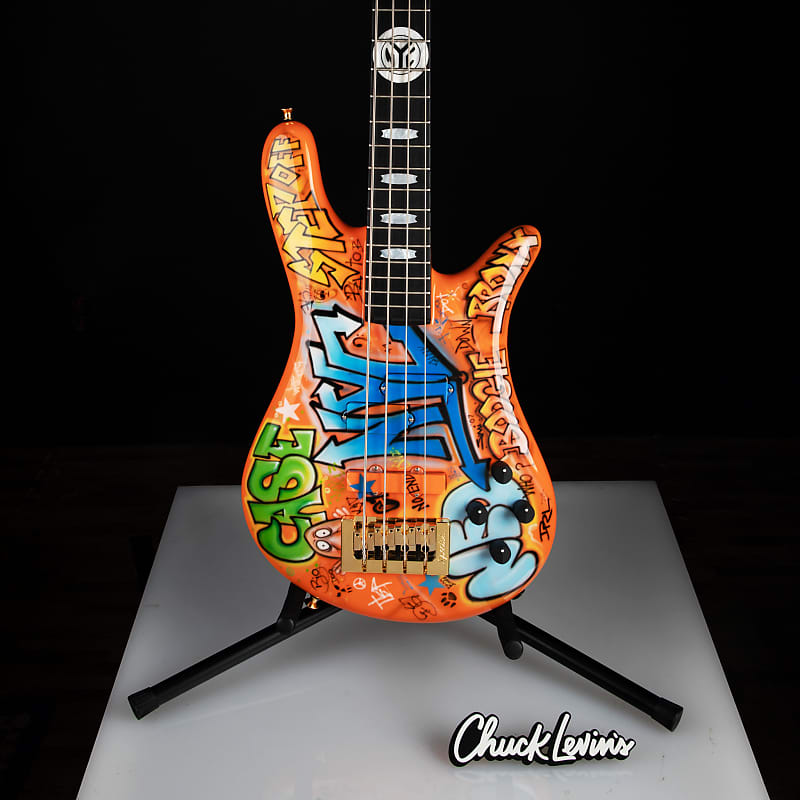 Басс гитара Spector USA Custom NS-2 NYC Graffiti Collection Limited Edition Bass Guitar - CHUCKSCLUSIVE - #1558 - Display Model