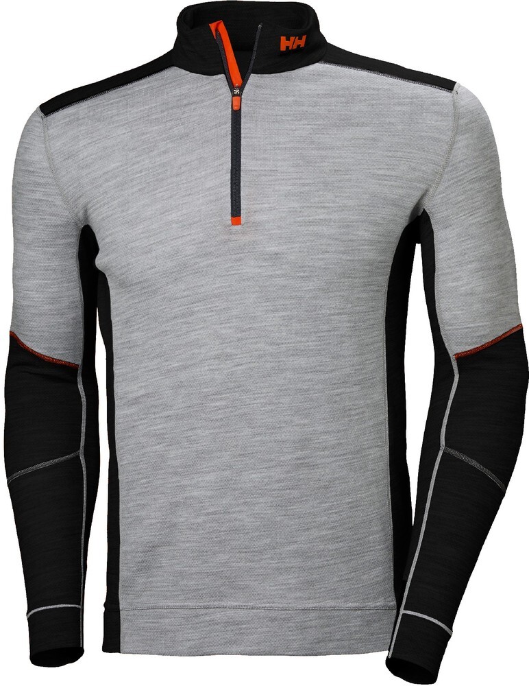 

Лонгслив Helly Hansen Lifa Merino Half Zip, серый