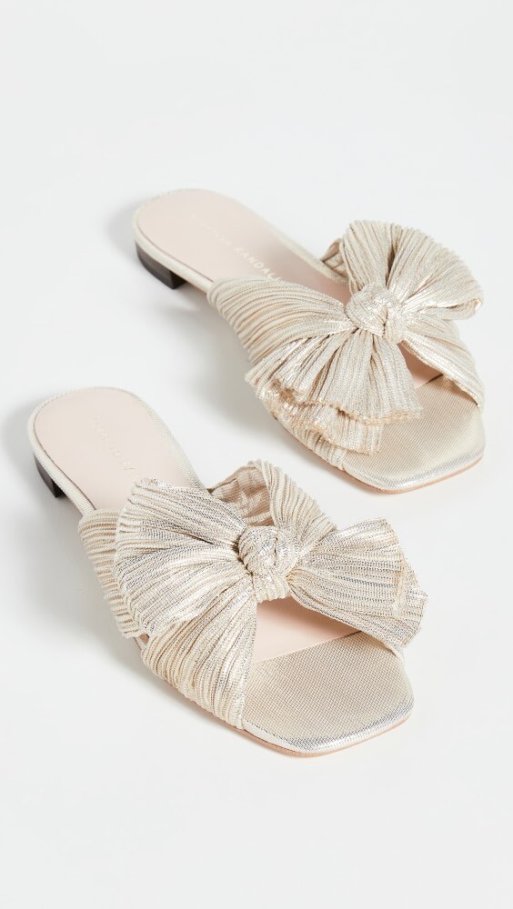 

Шлепанцы Loeffler Randall Daphne Pleated Bow