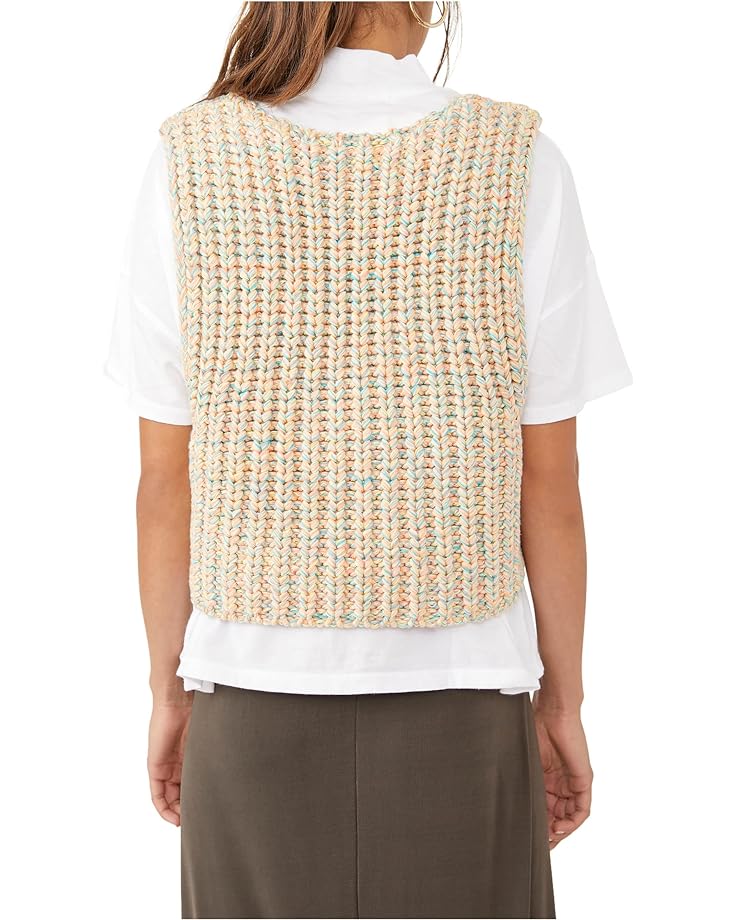 Свитер Free People Hoopla Sweater Vest, цвет Tropical Fruit Combo цена и фото