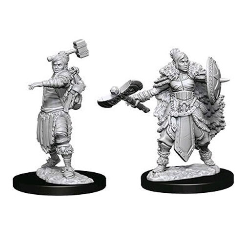 

Фигурки D&D Nolzur’S Marvelous Unpainted Miniatures (W9):Female Half-Orc Barbarian WizKids