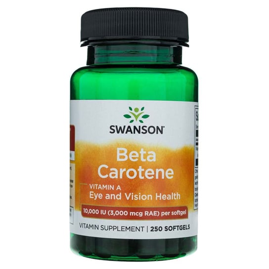 Swanson, Бета-каротин (витамин А) 10000 МЕ - 250 капсул carlson витамин а 10000 ме 250 капсул