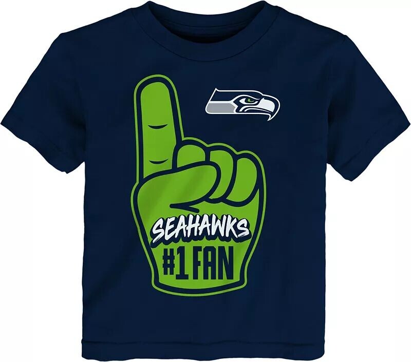 

Nfl Team Apparel Для малышей Сиэтл Сихокс Handoff Темно-синяя футболка