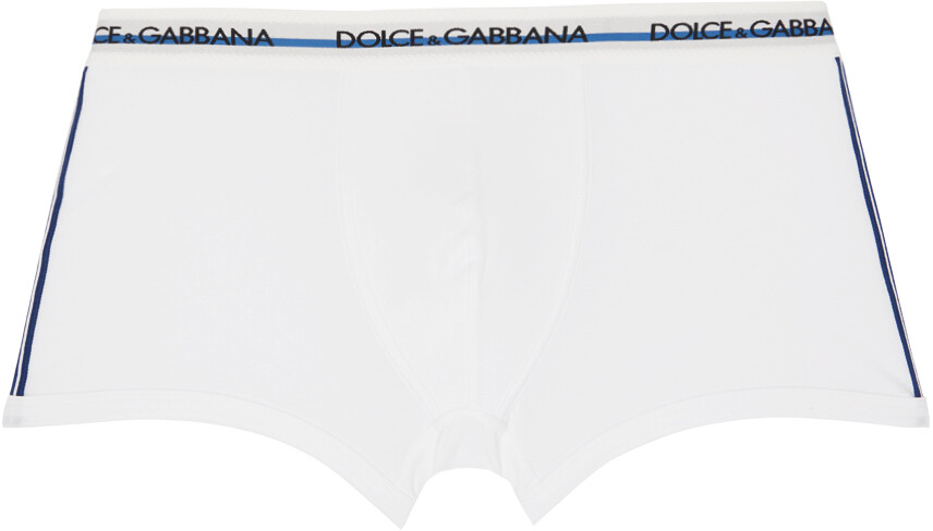 

Белые эластичные боксеры Dolce & Gabbana, двусторонние