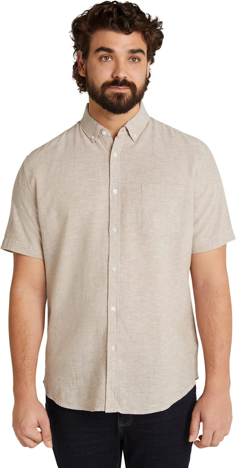 

Рубашка Johnny Bigg Big & Tall Tahiti Linen Shirt, цвет Biscuit