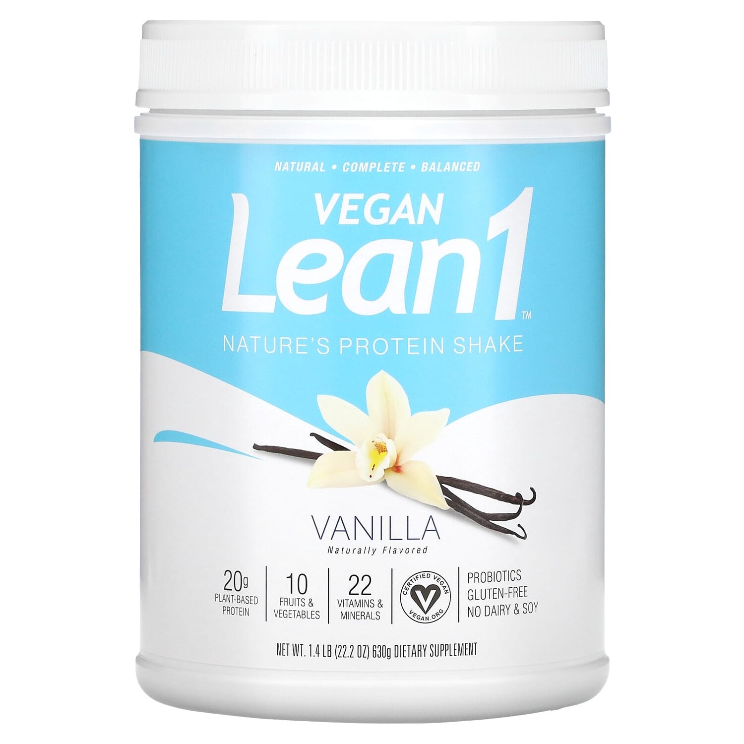 

Nature's Protein Shake, ваниль, 630 г (1,4 фунта), Lean1