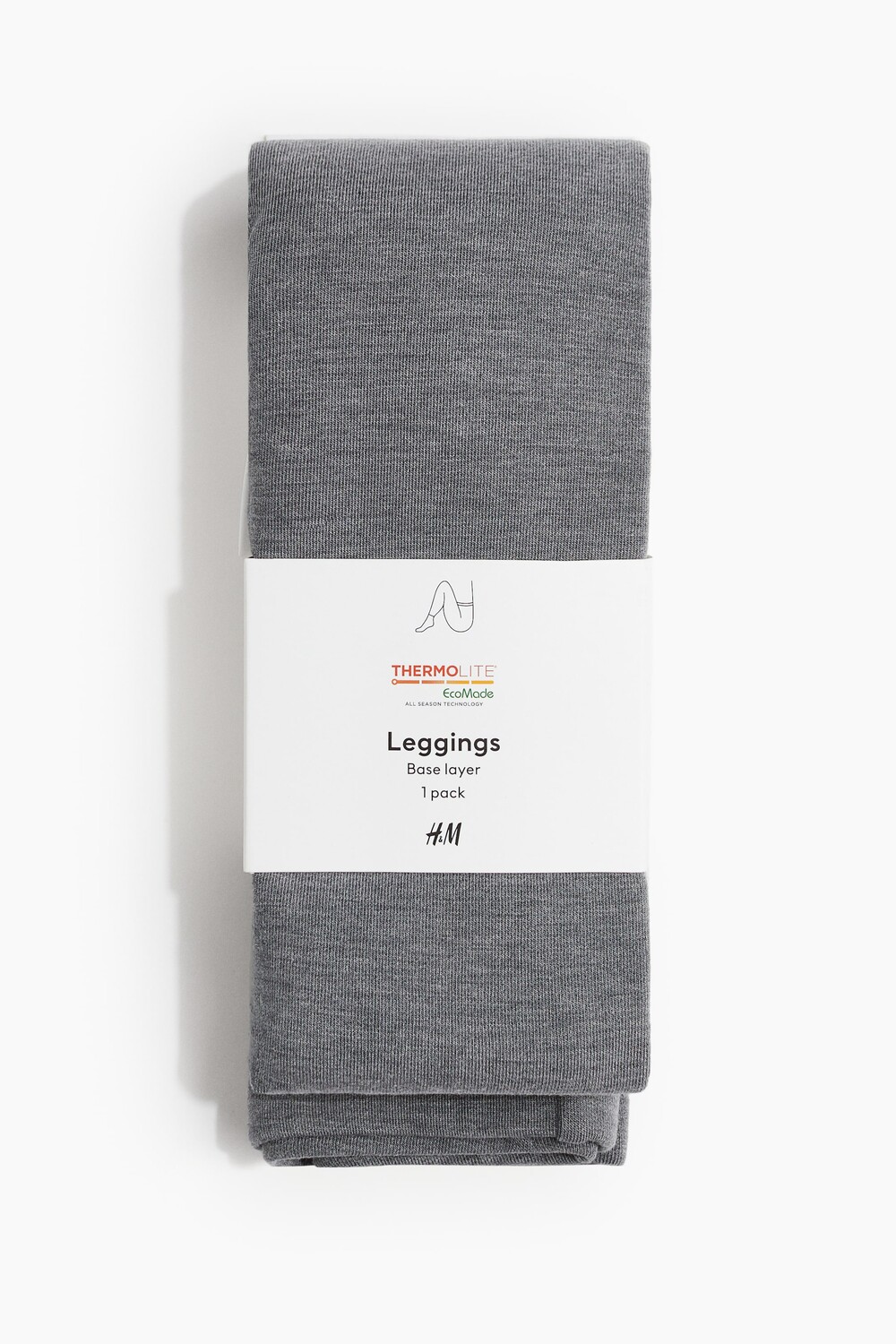 

Флисовые леггинсы Thermolite H&M, серый