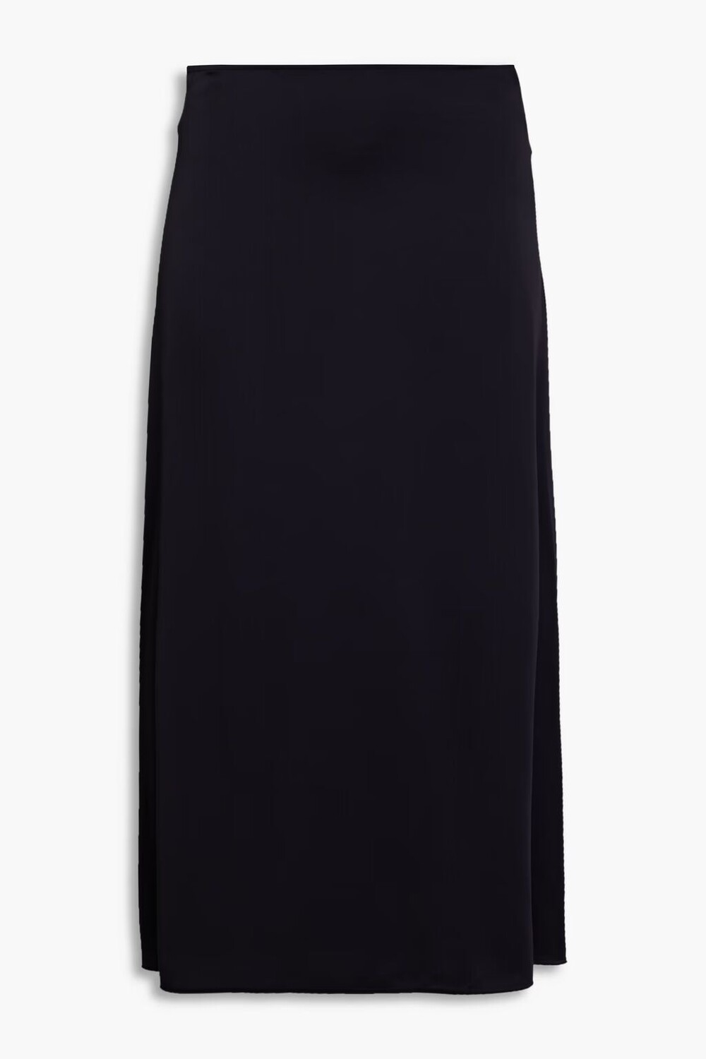 

Юбка миди из атласного крепа Victoria Beckham, темно-синий