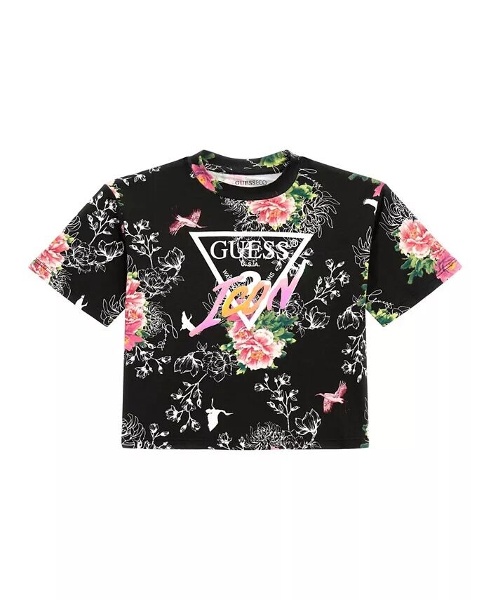 

Футболка с короткими рукавами для больших девочек Guess, мультиколор