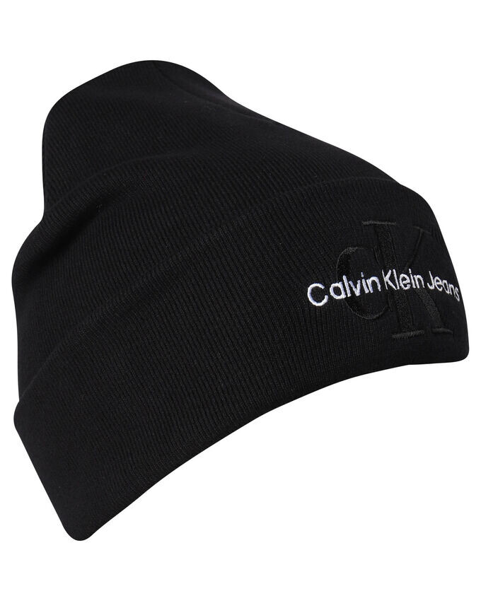 

Вязаная шапка с монограммой Calvin Klein Jeans, черный
