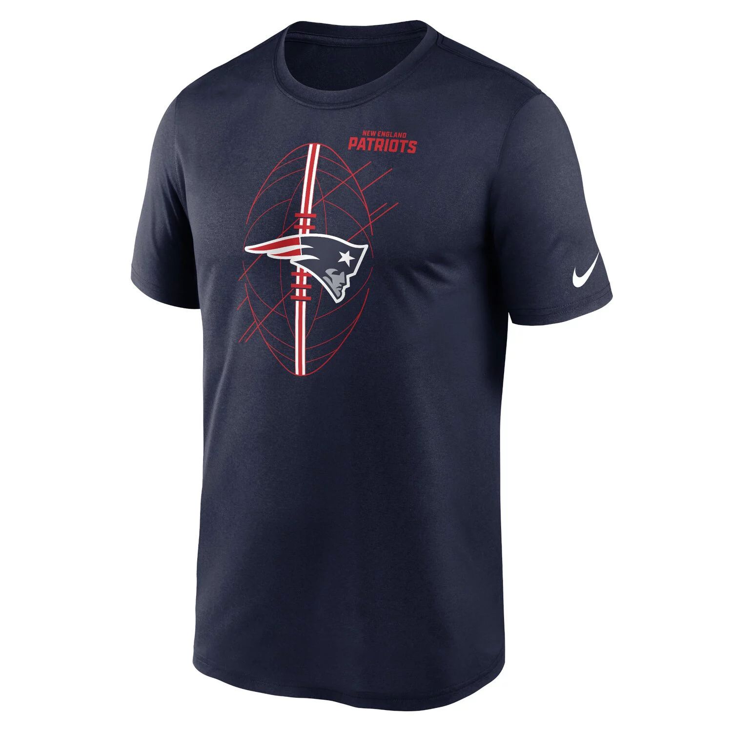 Мужская темно-синяя футболка New England Patriots Legend Icon Performance Nike