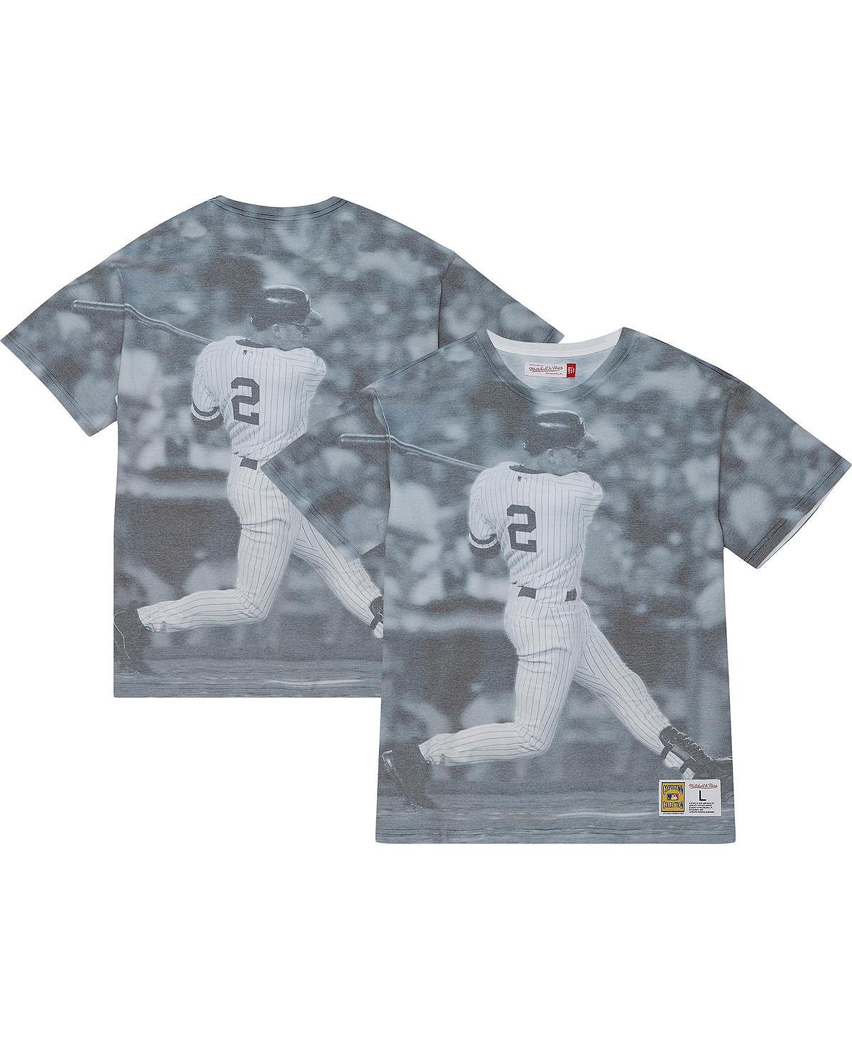 Мужская футболка Derek Jeter New York Yankees Cooperstown Collection с сублимированным рисунком игрока Mitchell & Ness