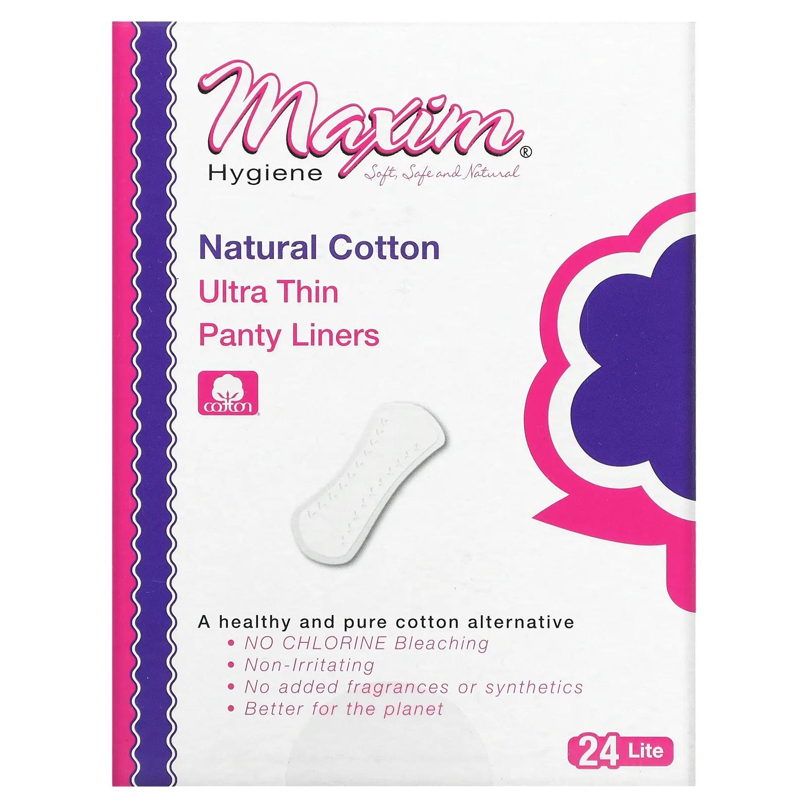 цена Maxim Hygiene Products Ультра тонкие легкие ежедневные прокладки 24 шт