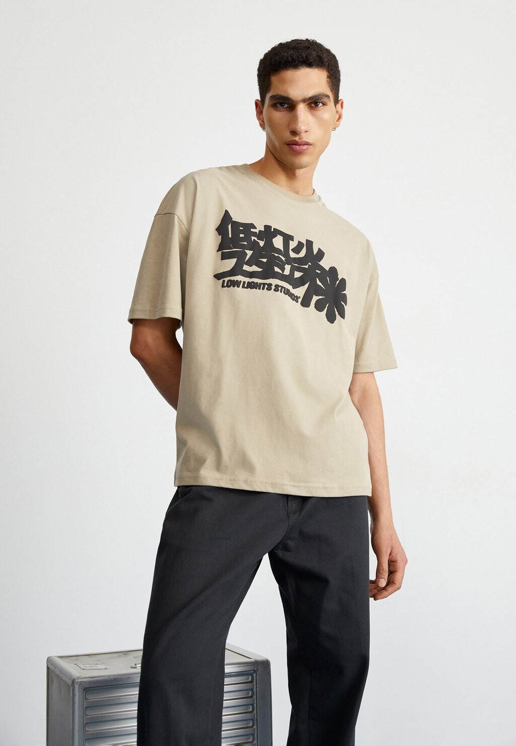 

Футболка с принтом SUNA TEE UNISEX LOW LIGHTS STUDIOS, цвет beige