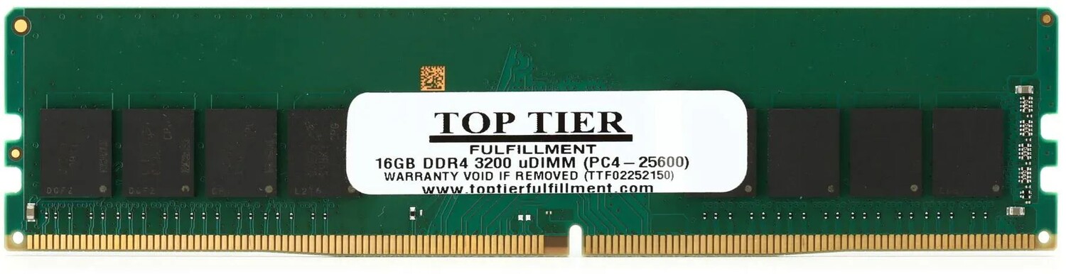 

DDR4-3200 верхнего уровня (PC4-25600) uDIMM — 16 ГБ
