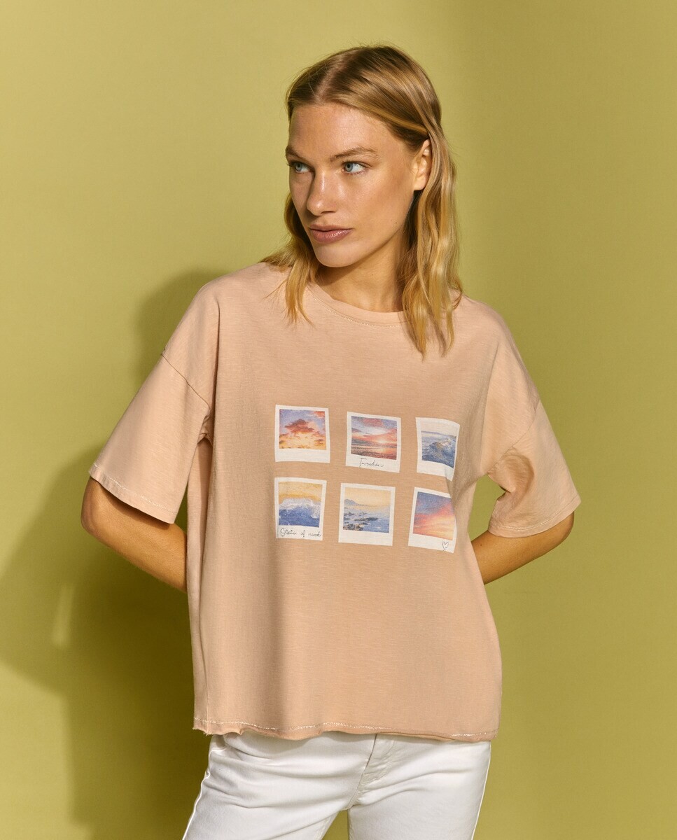 

Женская футболка с коротким рукавом Southern Cotton, коричневый