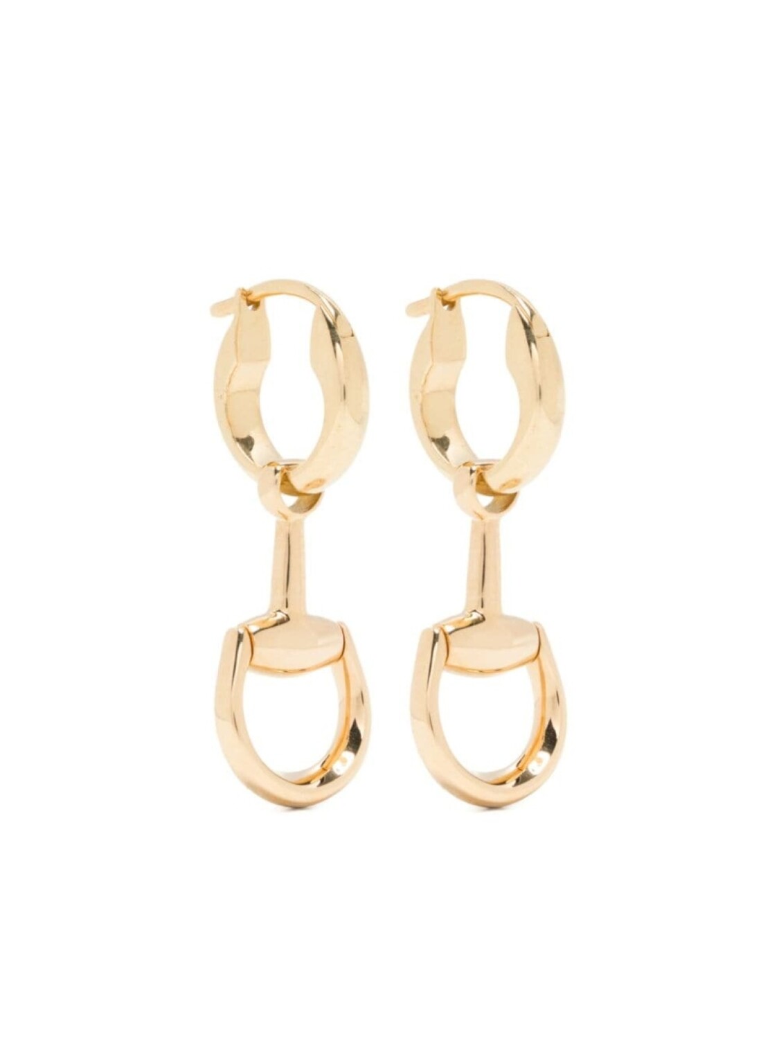 

Серьги Horsebit из желтого золота Gucci, золотой