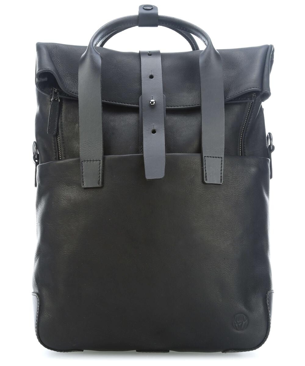 

Рюкзак Mount Ivy Rolltop 13 дюймов из зерненой кожи Harold'S, черный