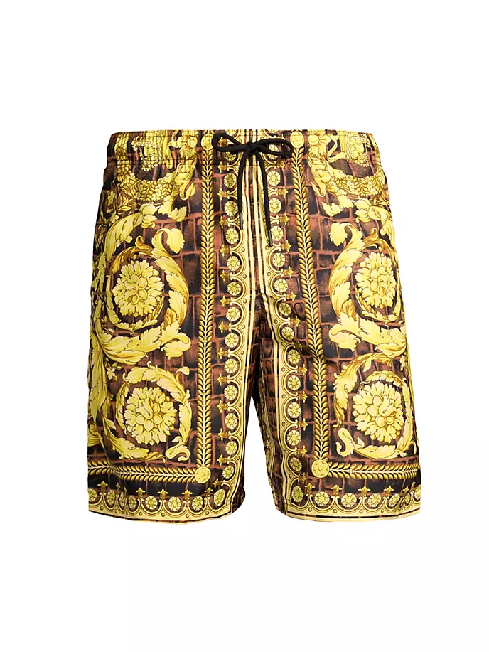 

Шорты для плавания Golfo Cocco Barocco Versace, цвет caramel black gold